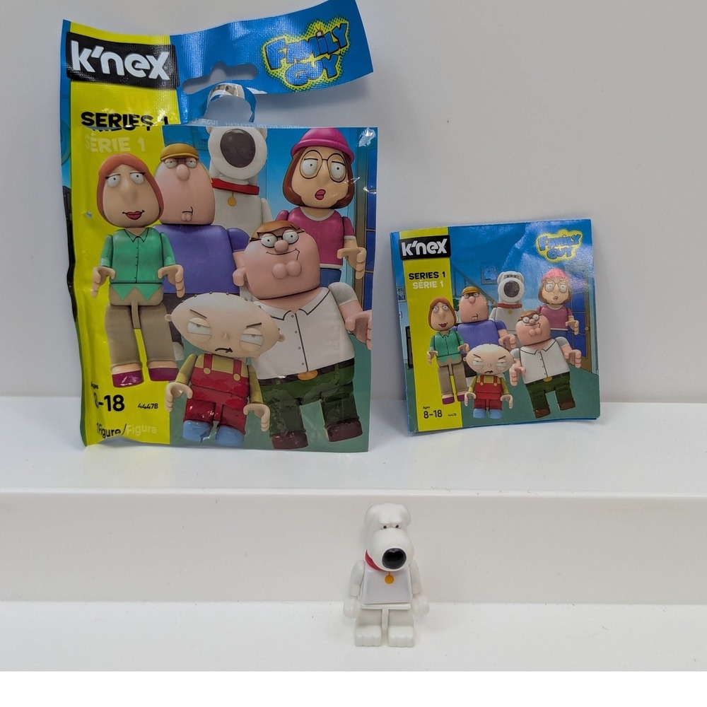 K'NEX Family Guy Mini Figure Brian Griffin White Dog Series 1 Mystery 44478
